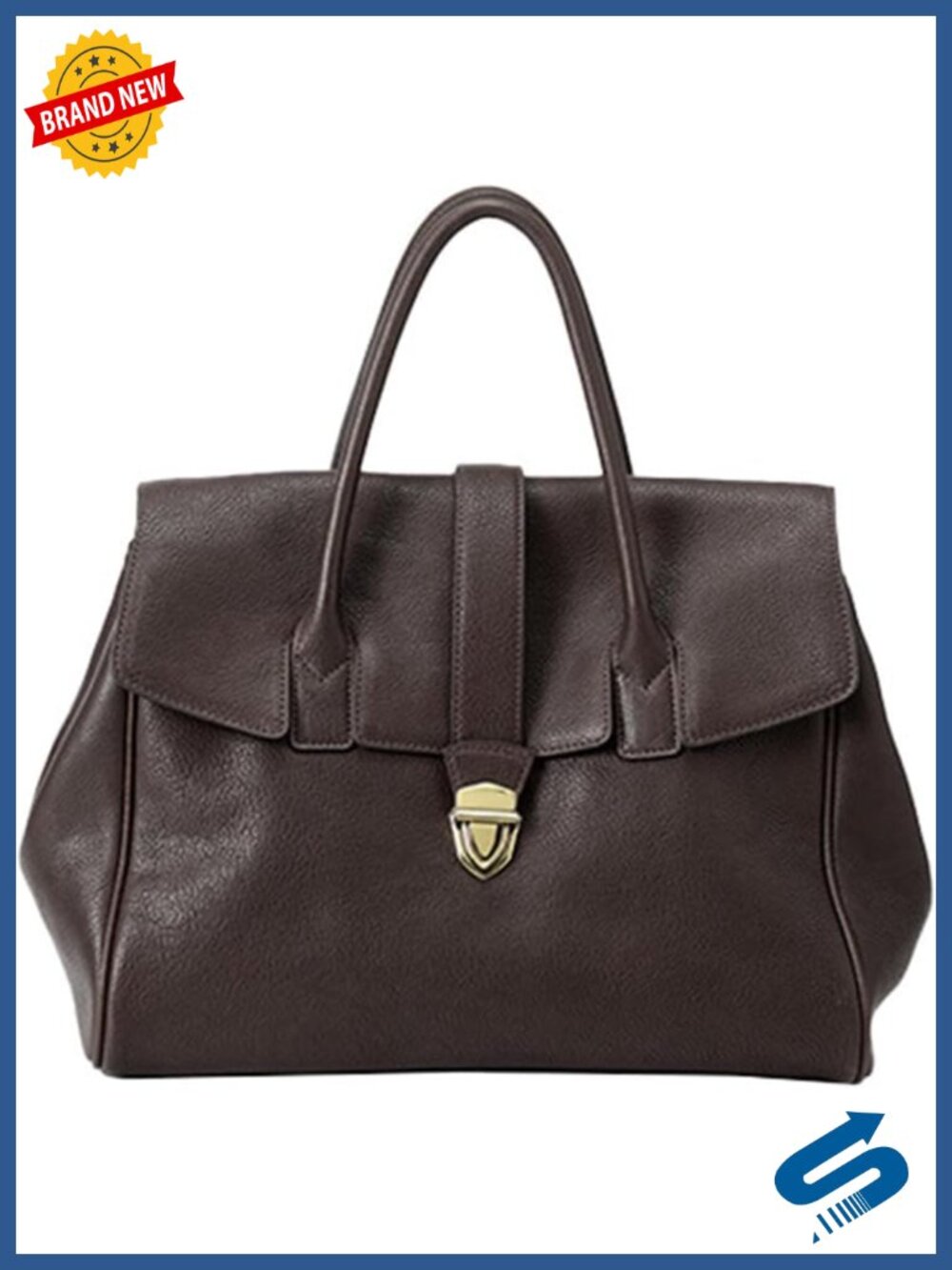 Genuine Leather Messenger Clutch Handbag Soft Large Capacity Work Tote